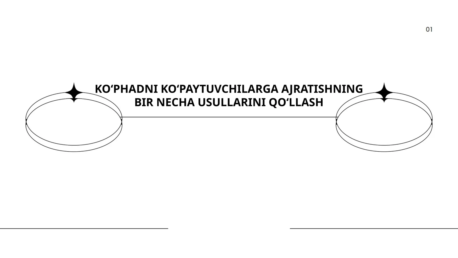 KO‘PHADNI KO‘PAYTUVCHILARGA AJRATISHNING BIR NECHA USULLARINI QO‘LLASH