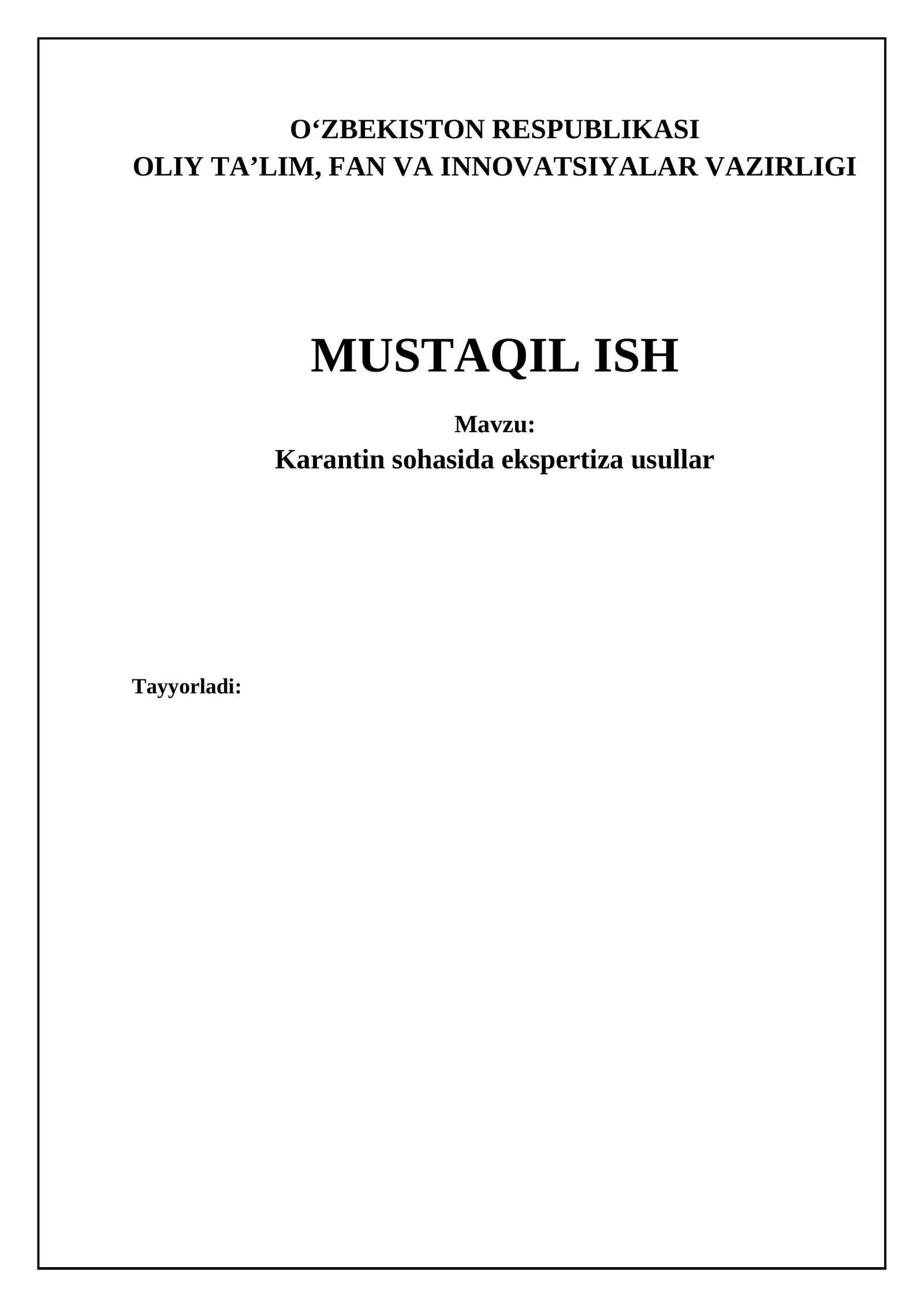 Karantindagi Tajriba Oshirishning Asosiy Yo'llari