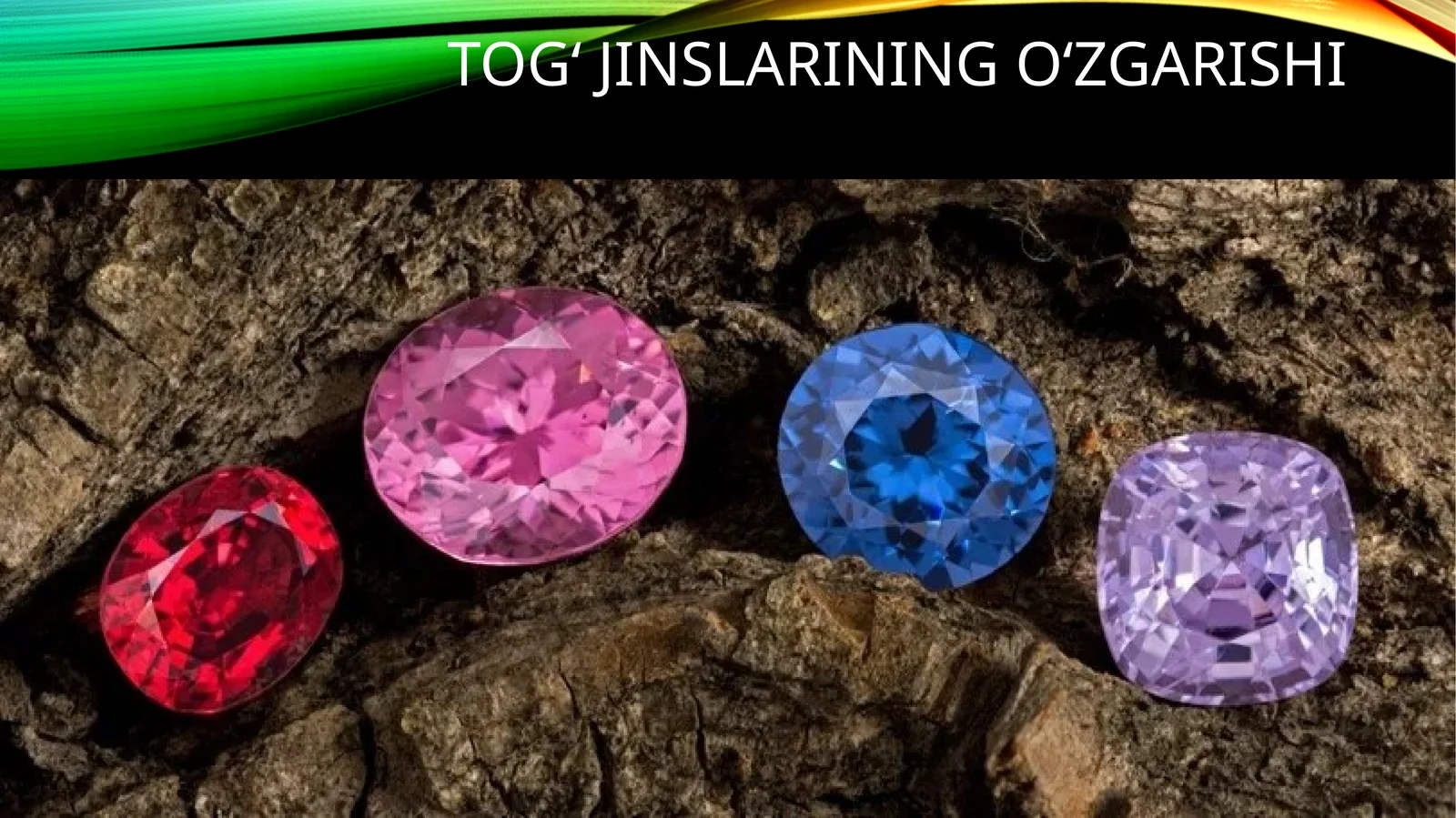 Tog‘jinslariningo‘zgarishi