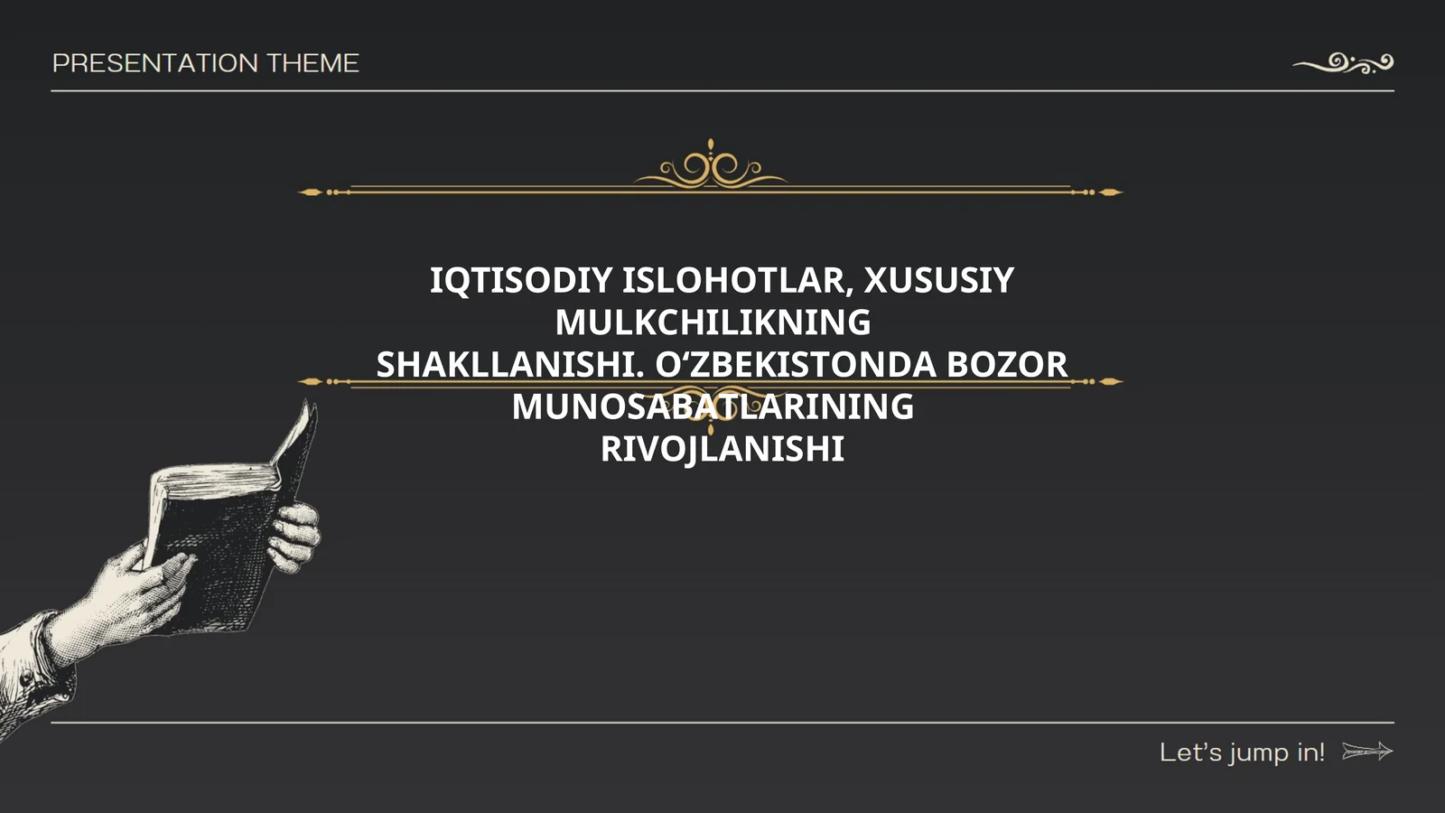 IQTISОDIY ISLОHОTLАR, ХUSUSIY MULKСHILIKNING SHАKLLАNISHI. О‘ZBЕKISTОNDА BОZОR MUNОSАBАTLАRINING RIVОJLАNISHI