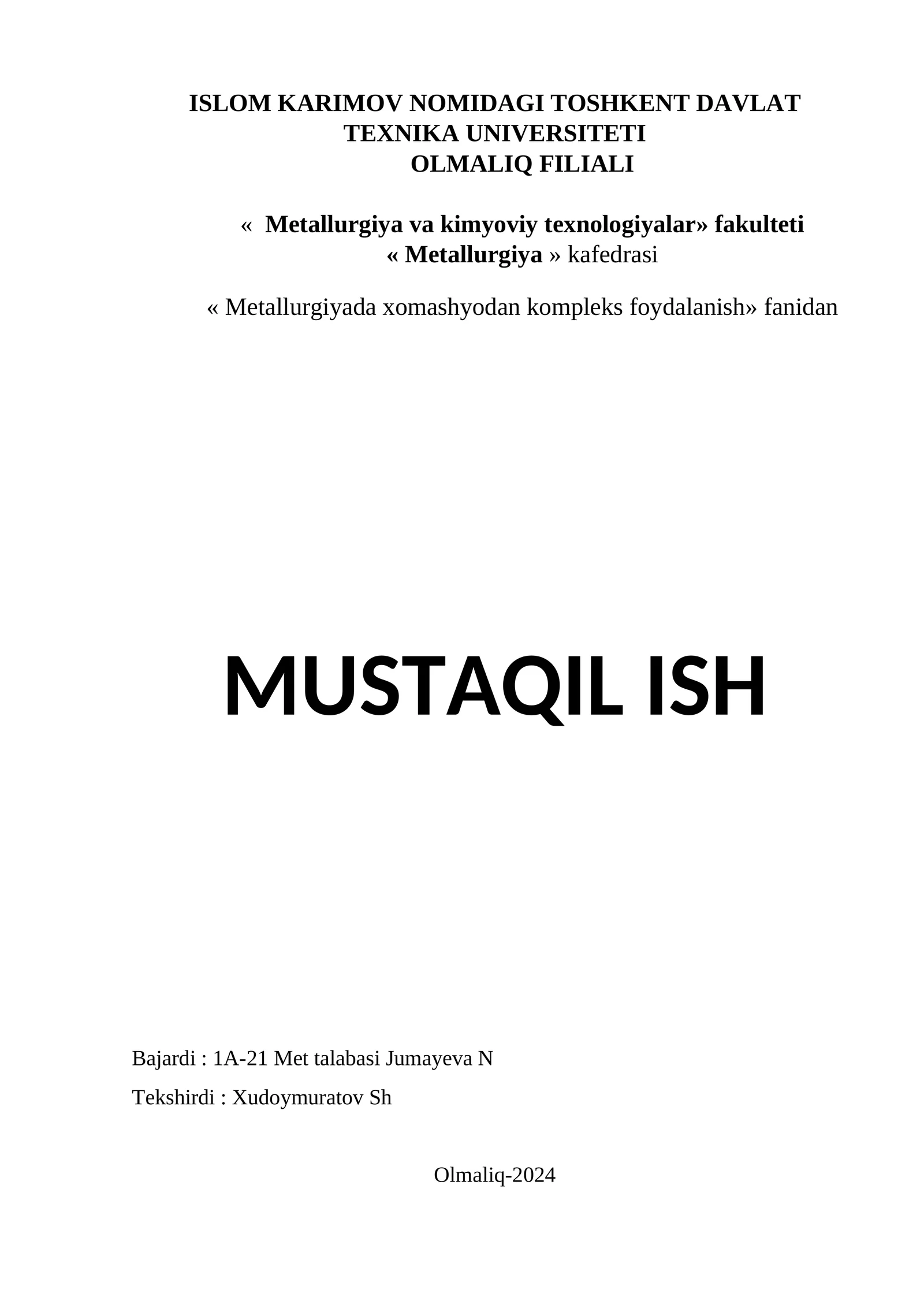 Pirometallurgik jarayonlar