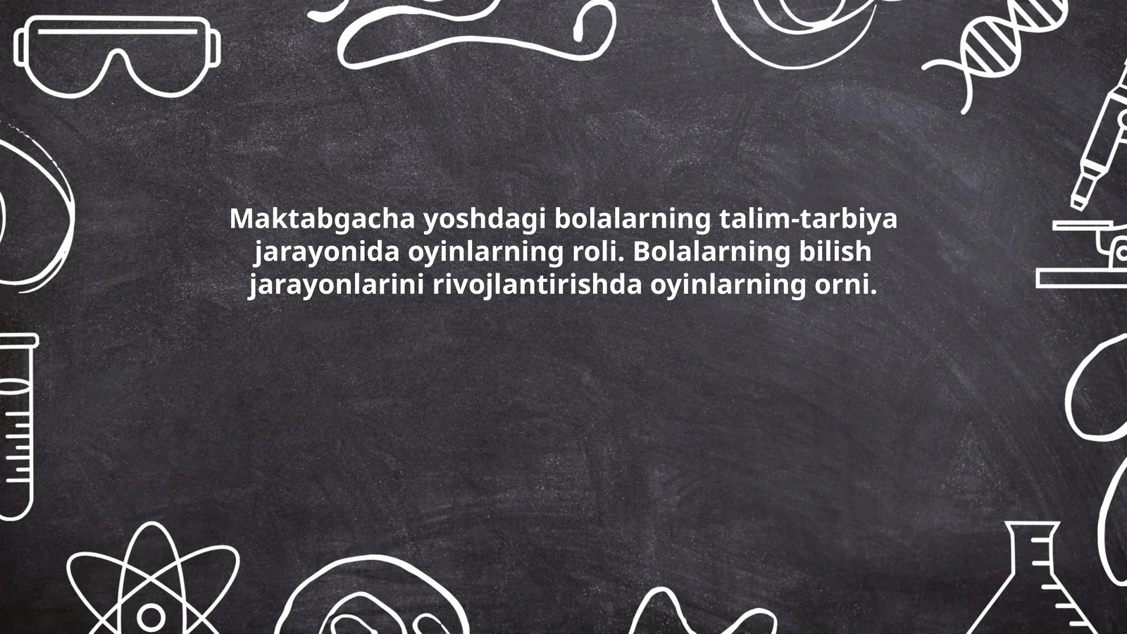 Maktabgacha yoshdagi bolalarning talim-tarbiya jarayonida oyinlarning roli. Bolalarning bilish jarayonlarini rivojlantirishda oyinlarning orni