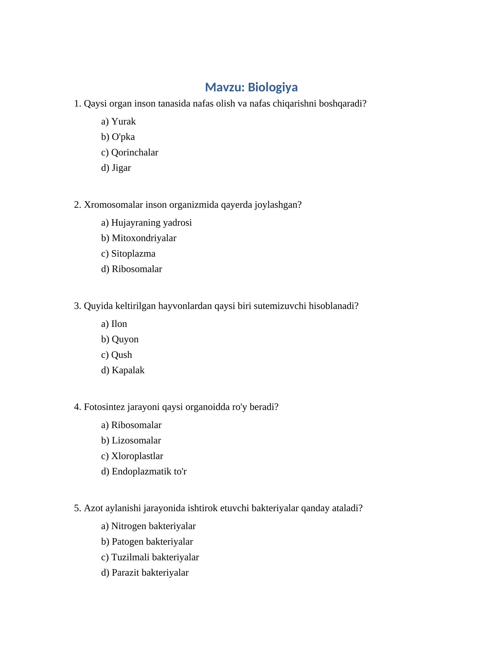 Biologiya