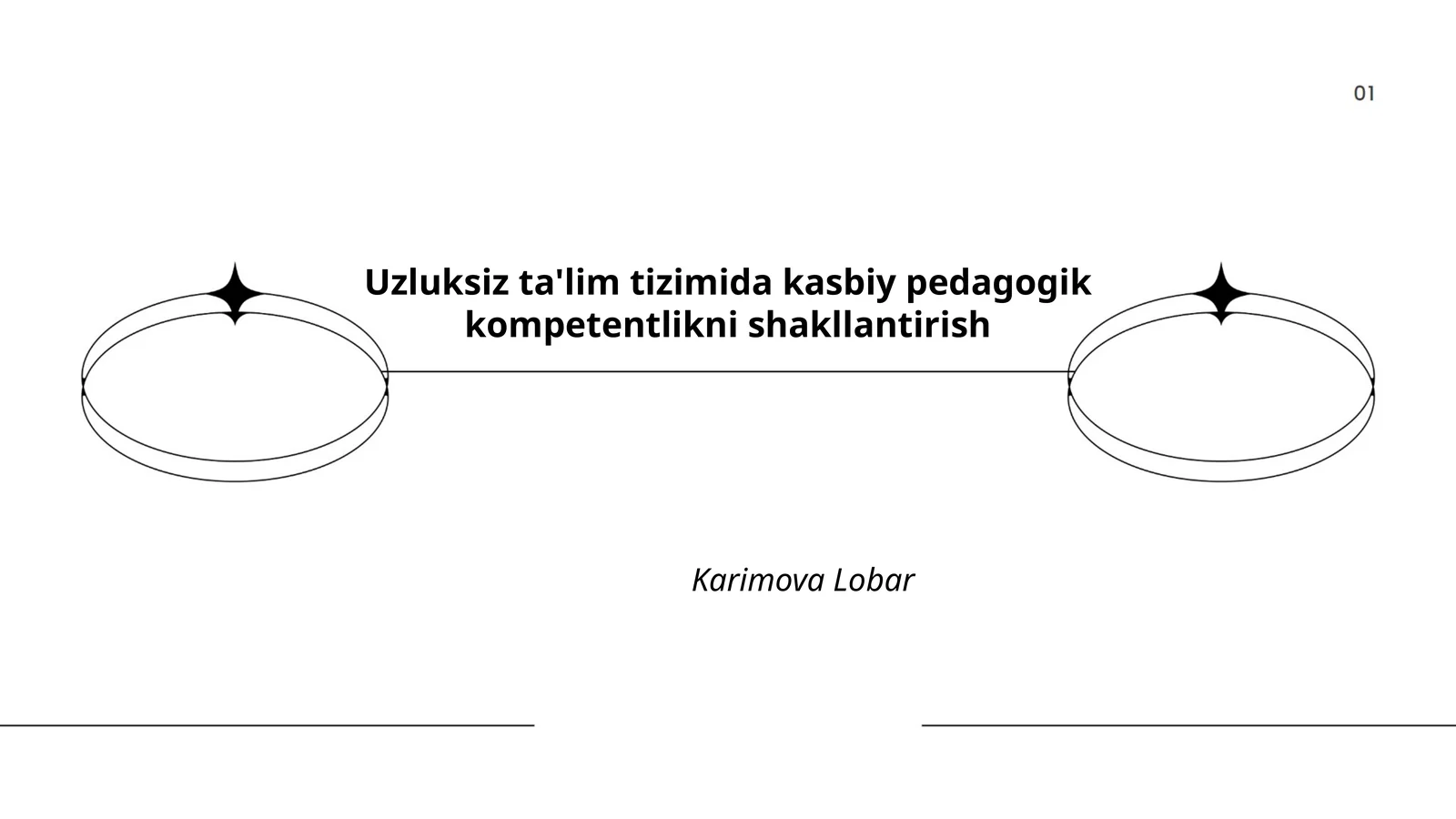 Uzluksiz ta'lim tizimida kasbiy pedagogik kompetentlikni shakllantirish