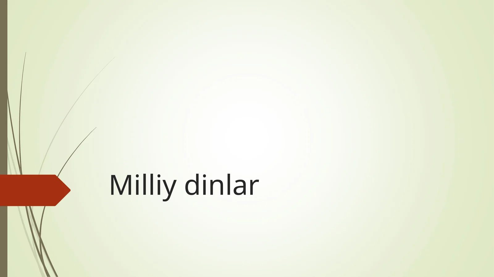 milliy dinlar
