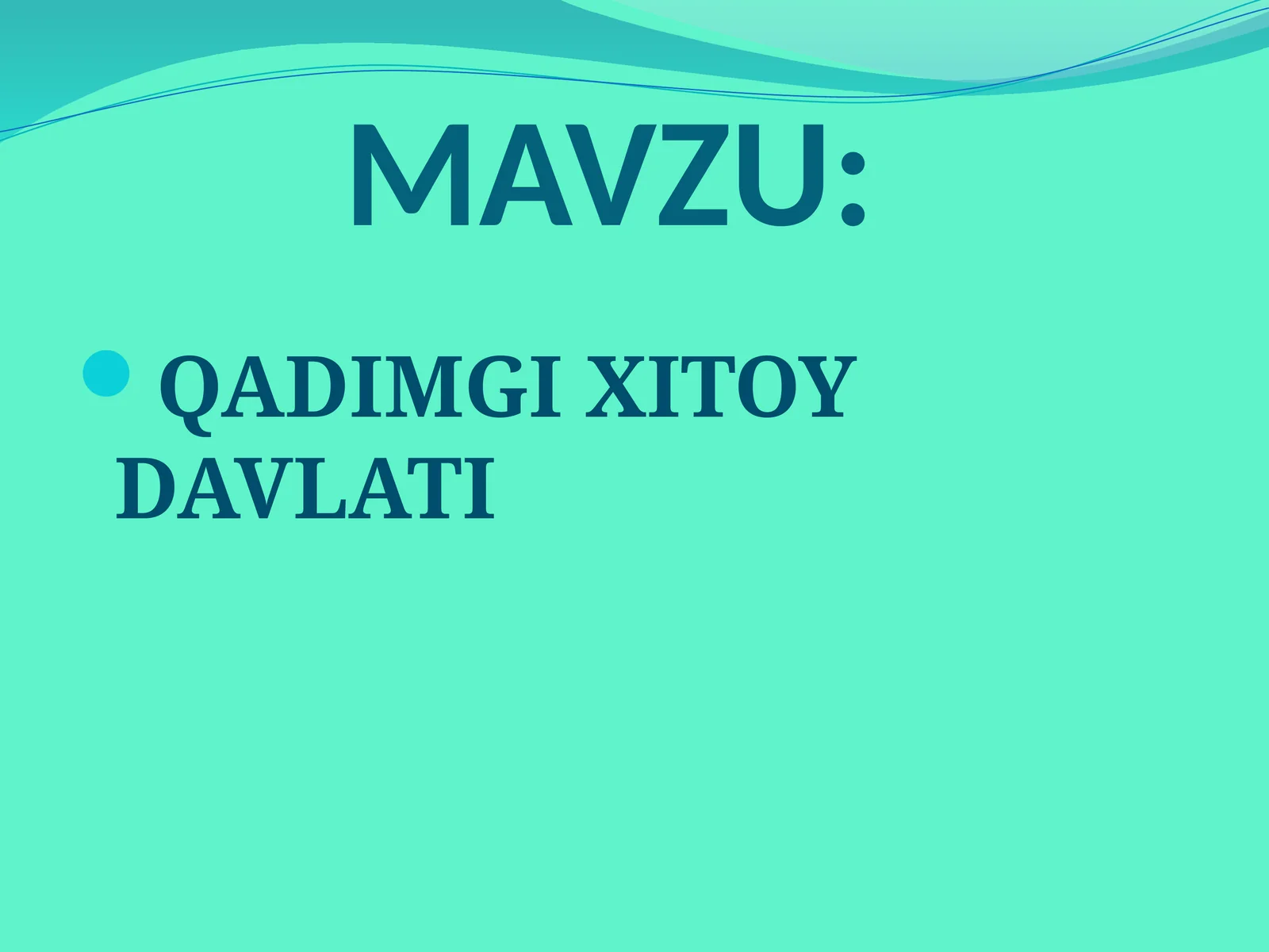 QADIMGI XITOY DAVLATI
