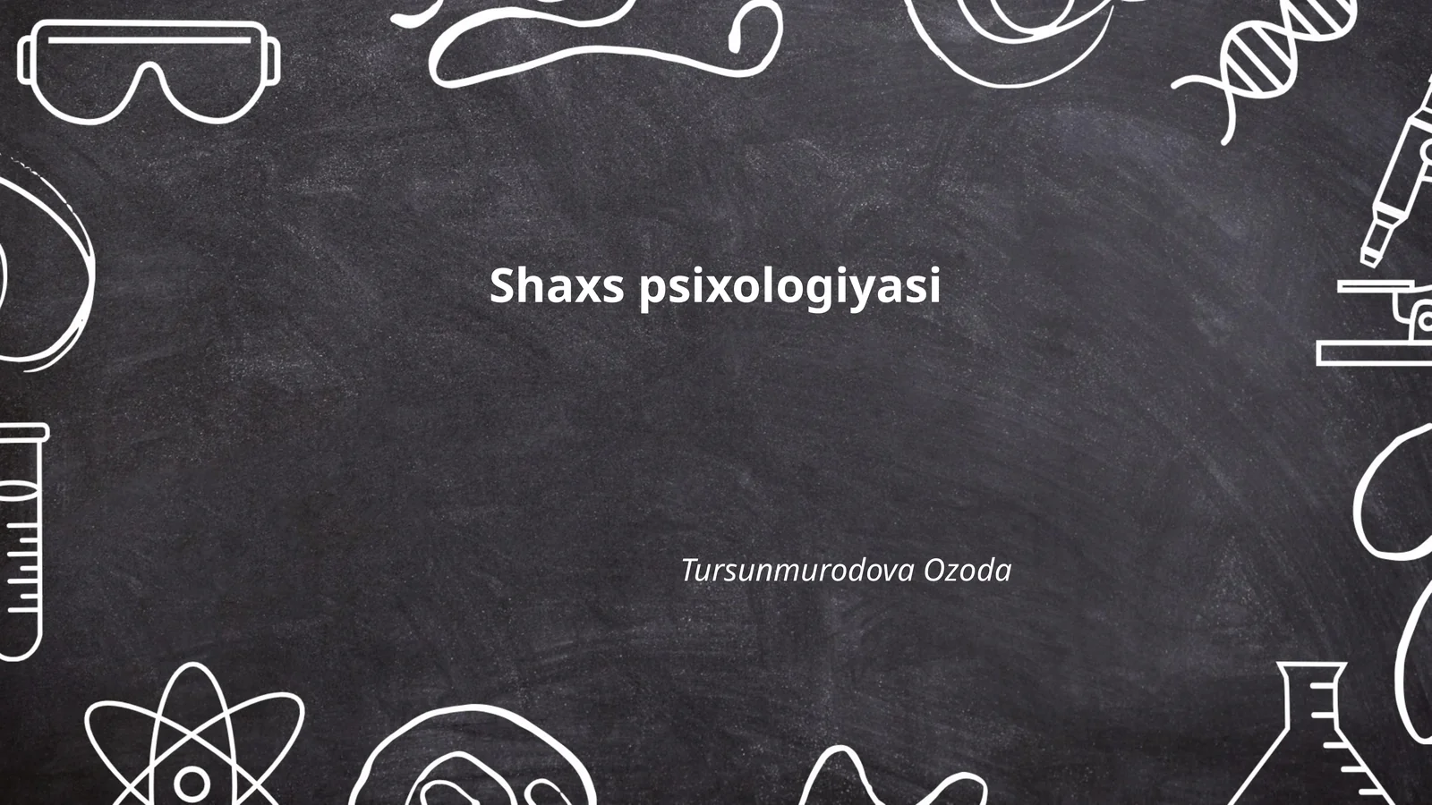 Shaxs psixologiyasi