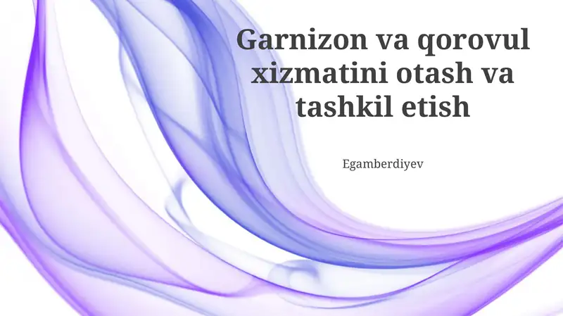 Garrison Tashkiloti