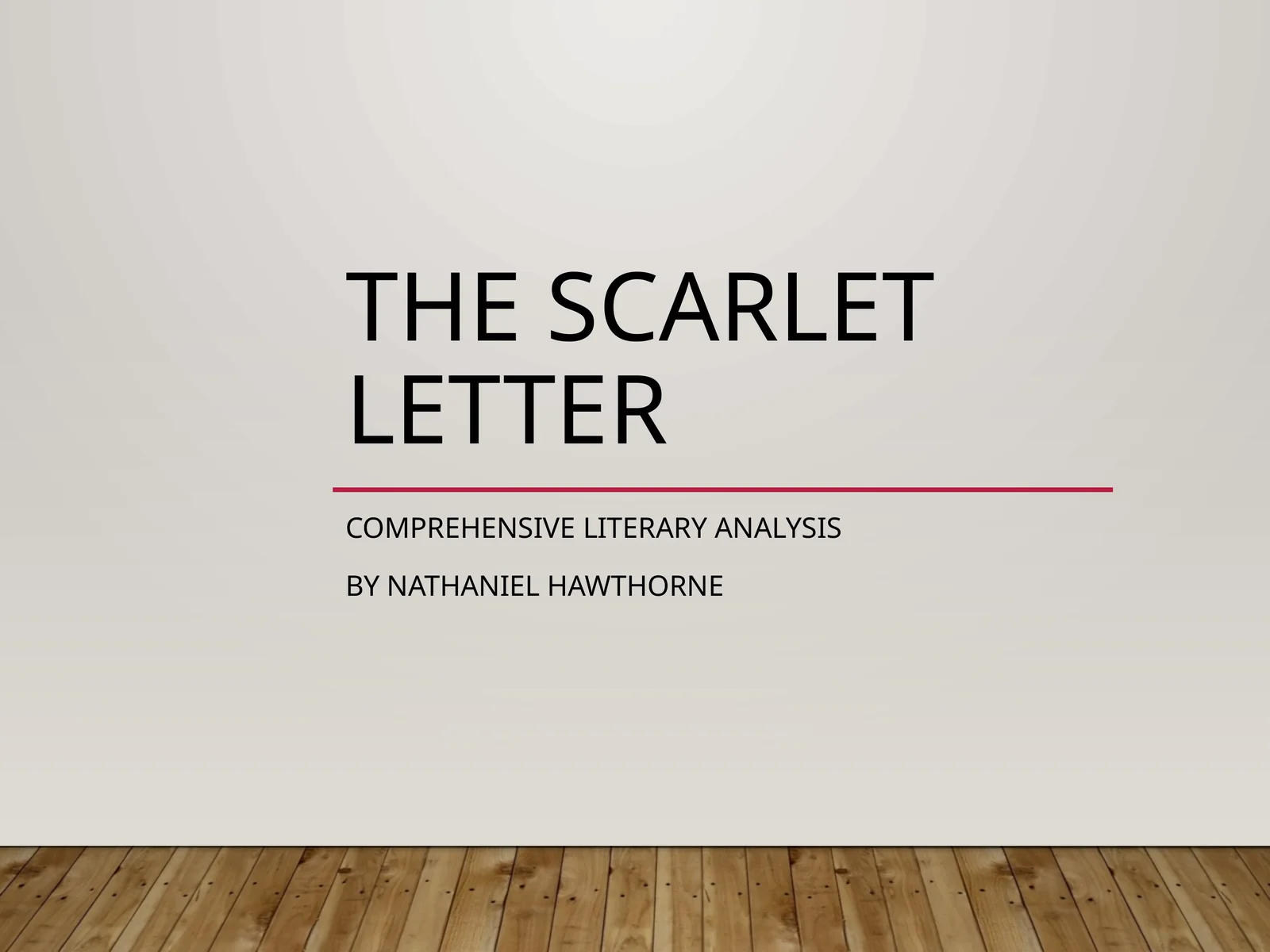The Scarlet Letter
