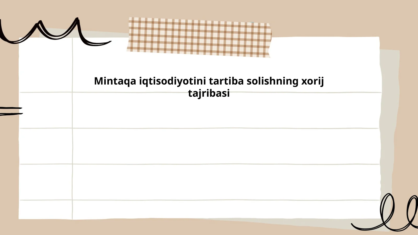 Bozor iqtisodiyotini tartibga solishning xalqaro tajribalari