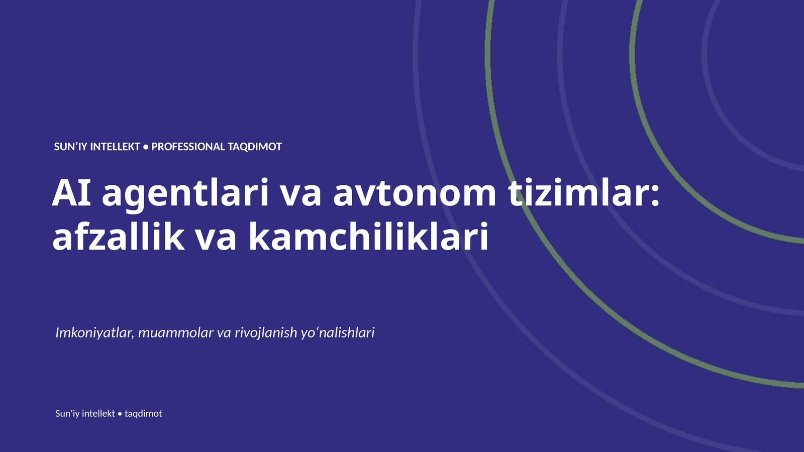 Mavzuga kirish