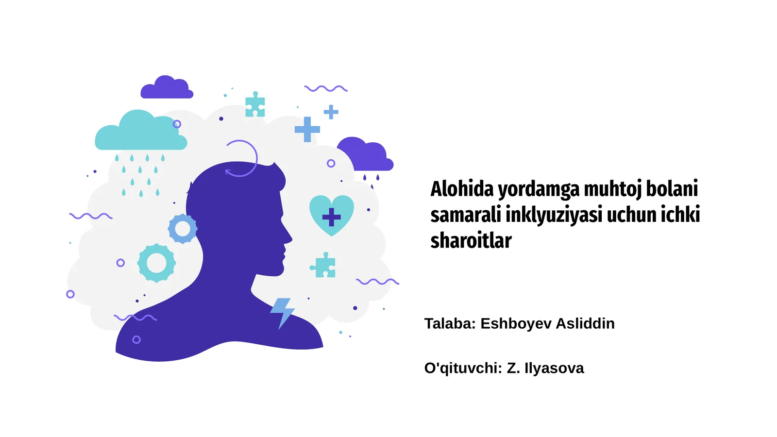 Inklyuziyasi uchun ichki sharoitlar