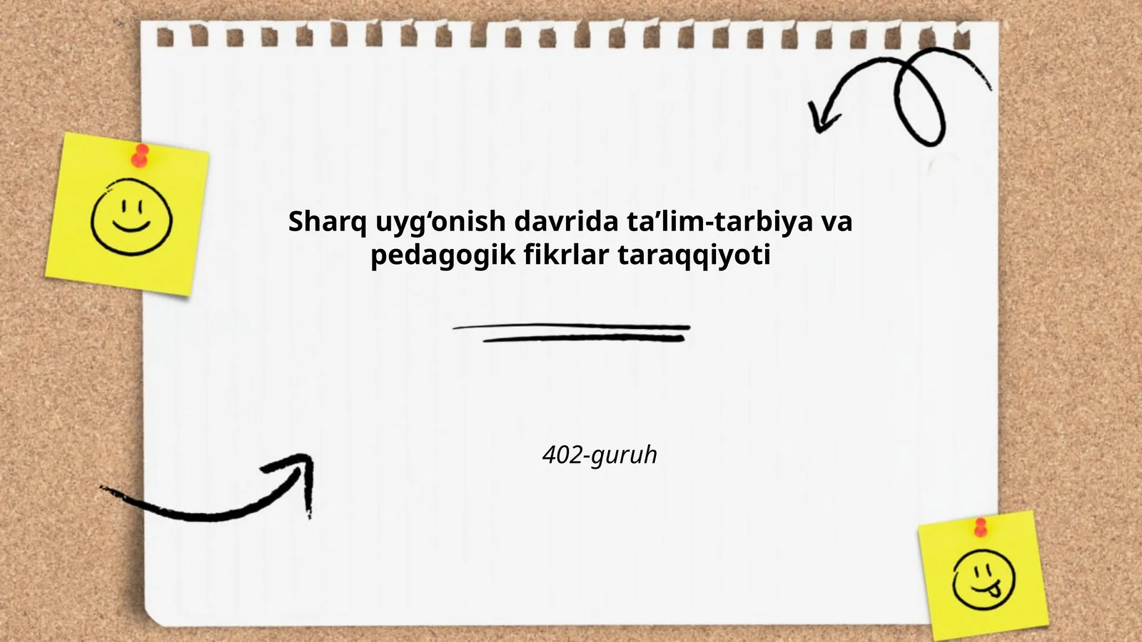 Sharq uyg‘onish davrida ta’lim-tarbiya va pedagogik fikrlar taraqqiyoti