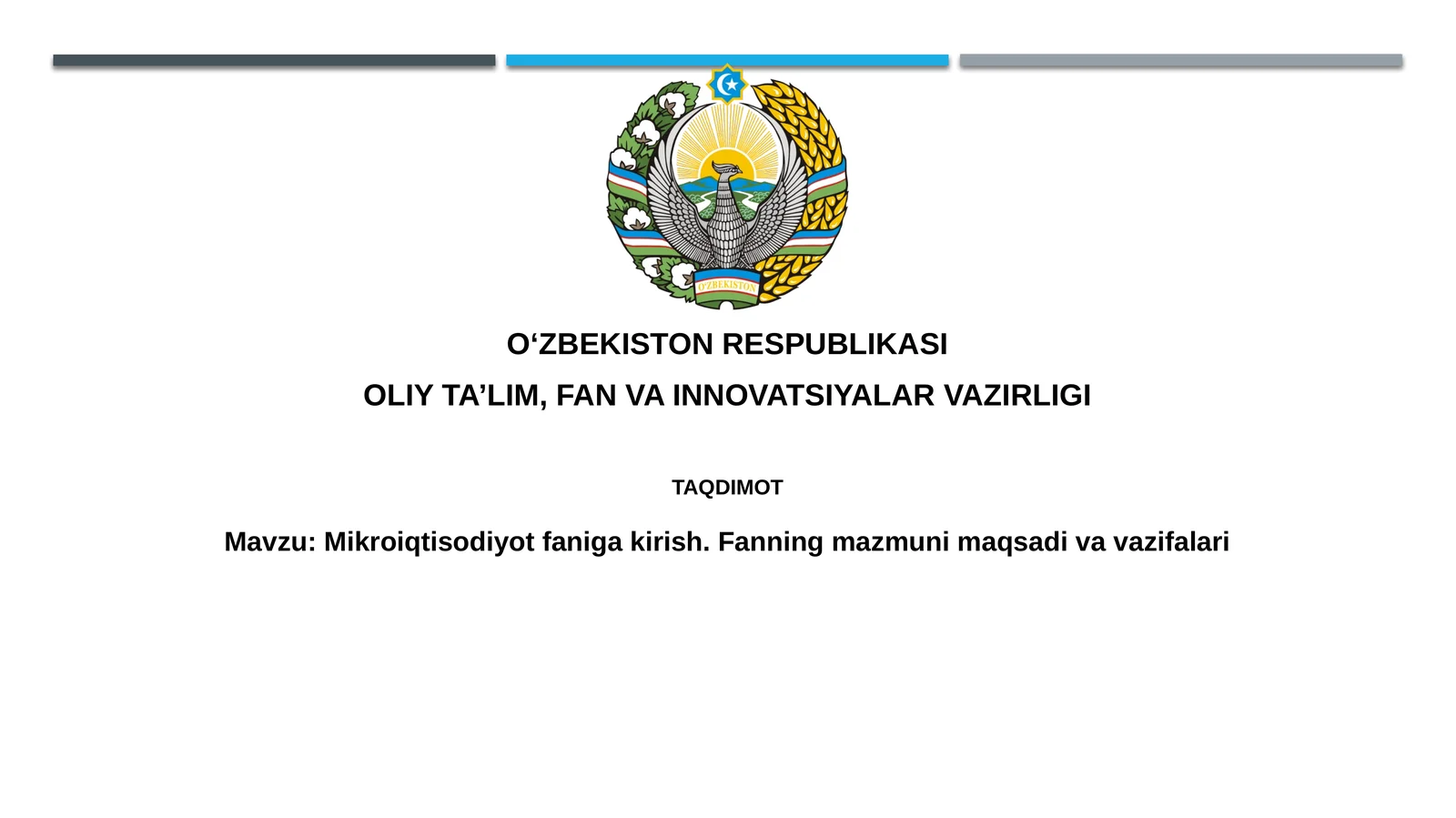 Mikroiqtisodiyotga kirish: Ta'rif va ahamiyat