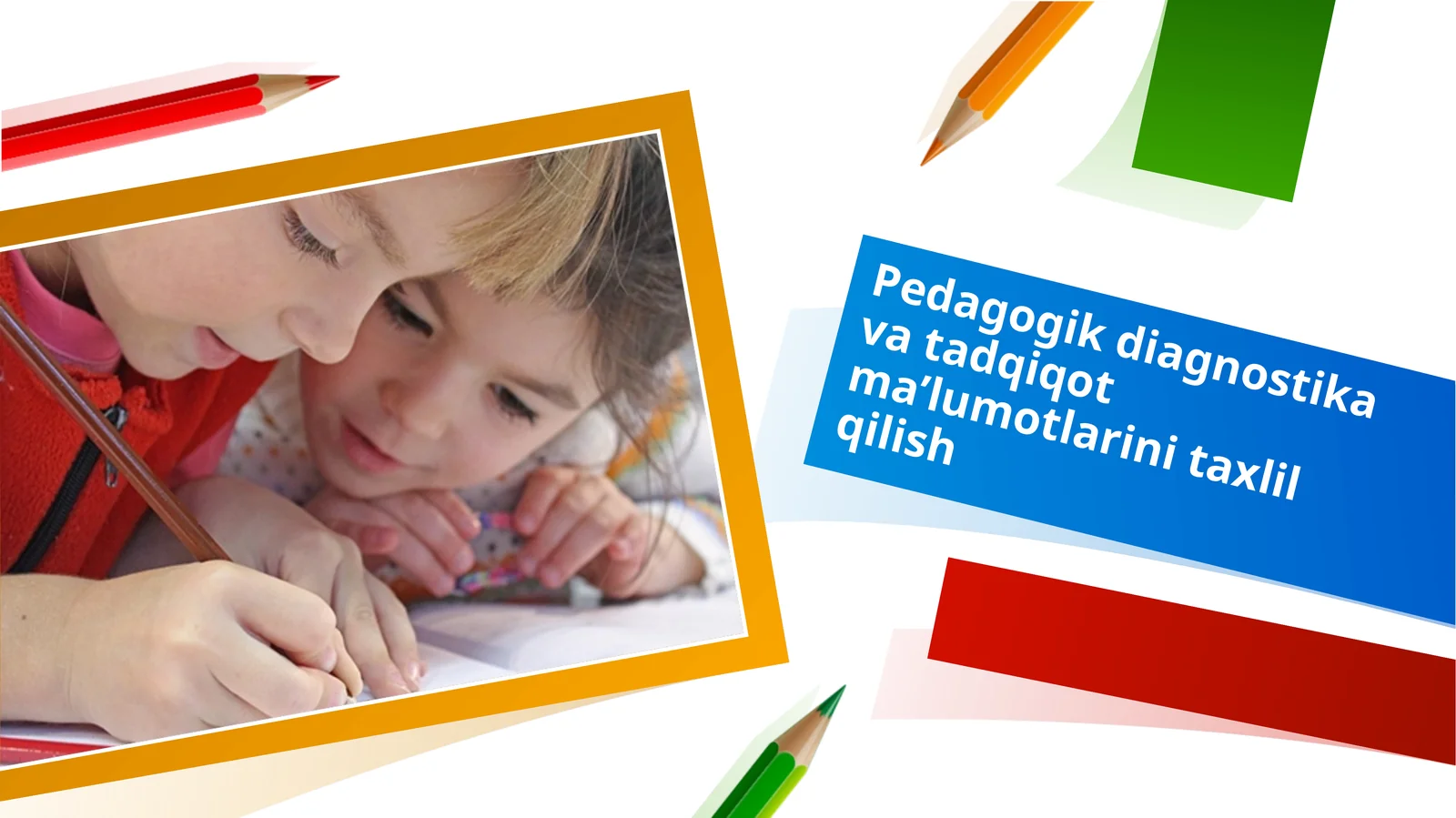 Pedagogik diagnostika va tadqiqot ma’lumotlarini taxlil qilish