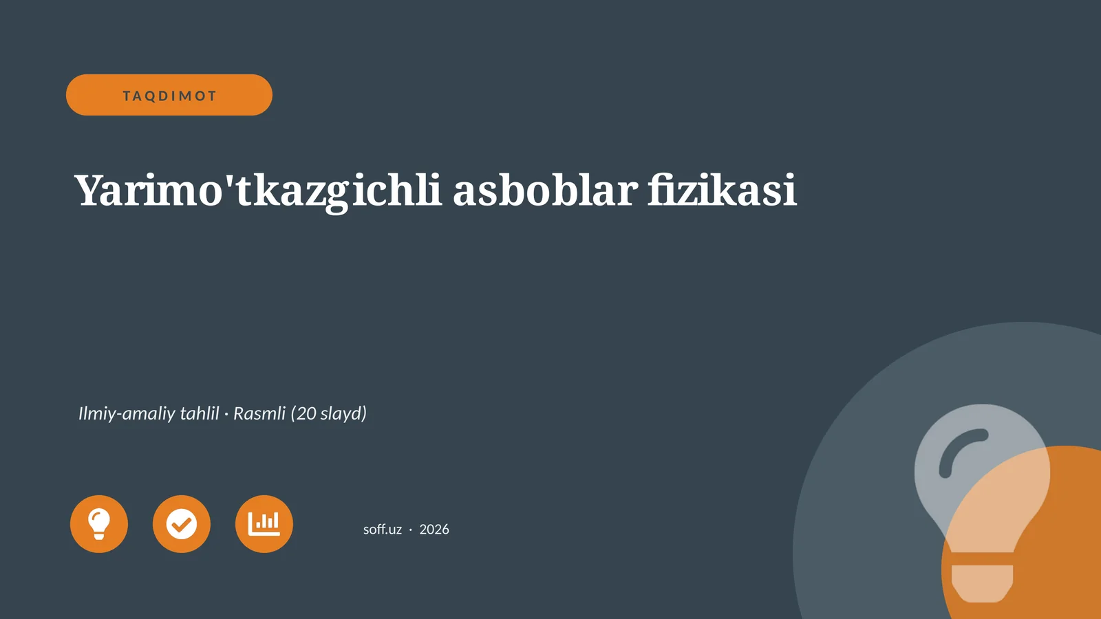 Yarimo'tkazgichli asboblar fizikasi