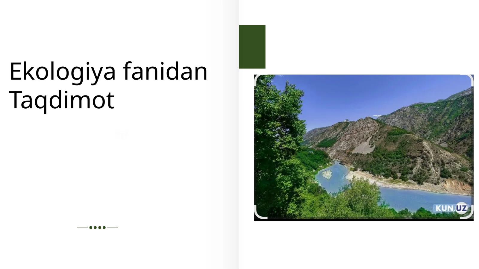 Ekologiya fanidan Taqdimot
