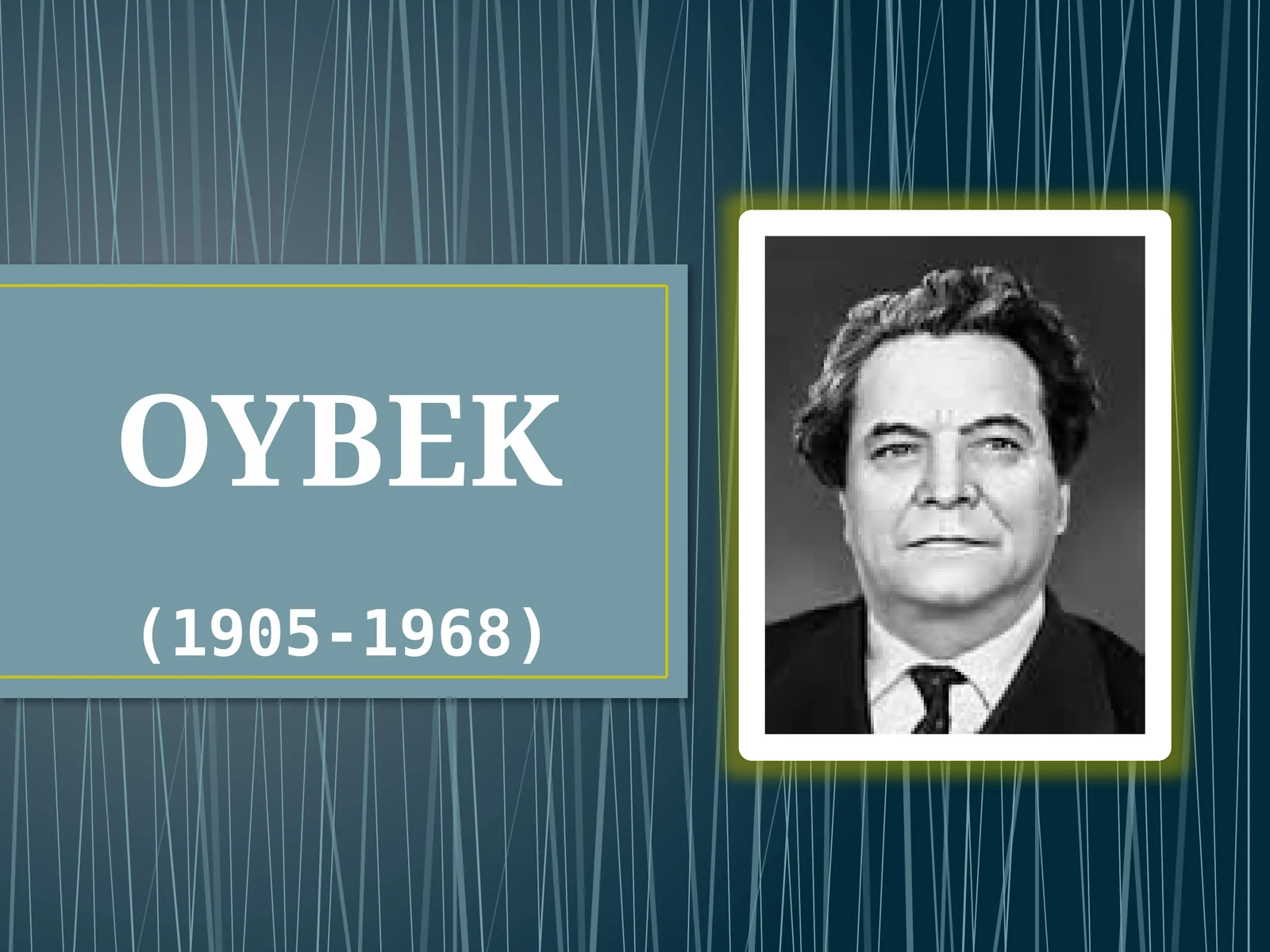 8-sinf Adabiyot fanidan Oybek Qutlug' qon romani dars taqdimot