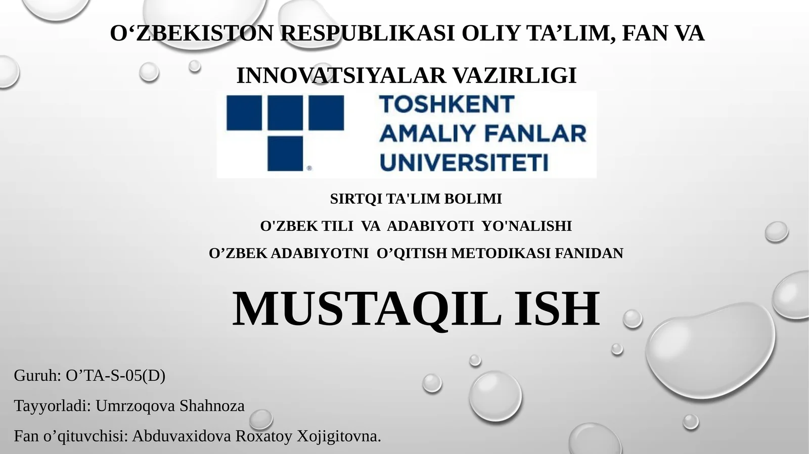 Epikturning Spetsifikxususiyatlari