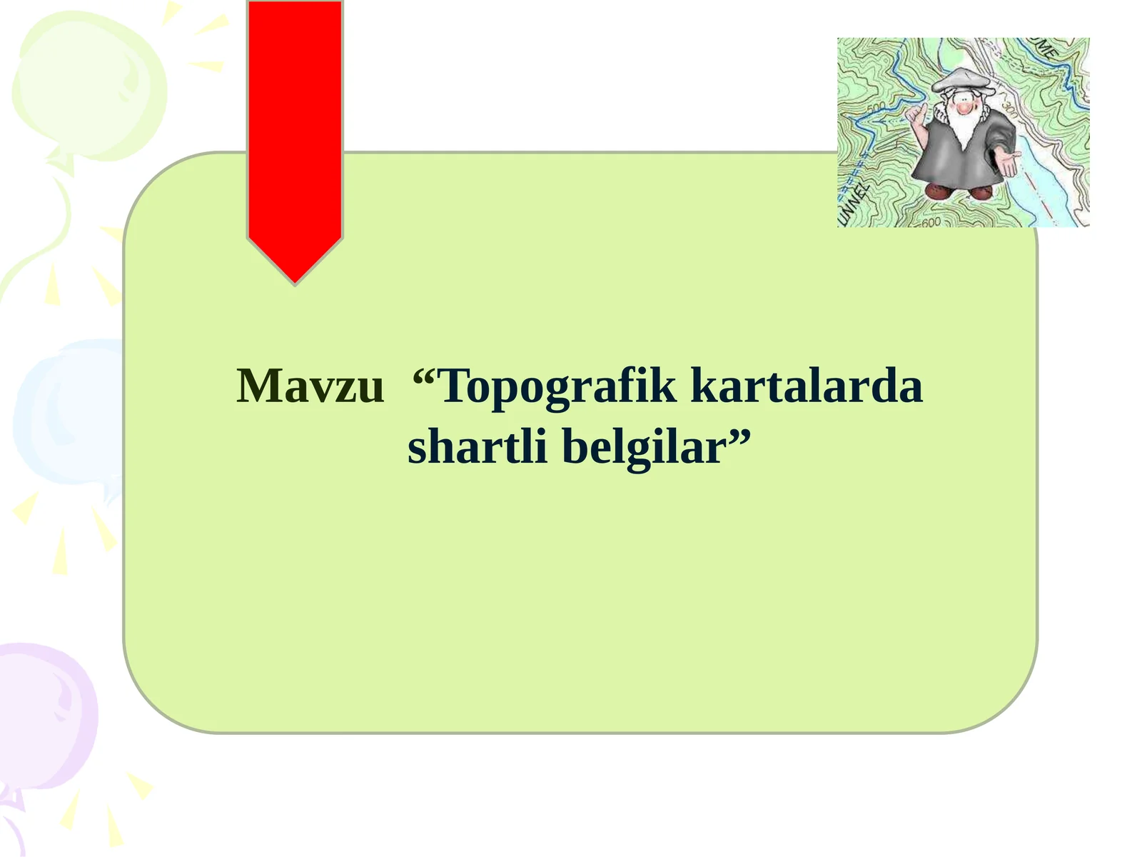 Topografik kartalarda shartli belgilar