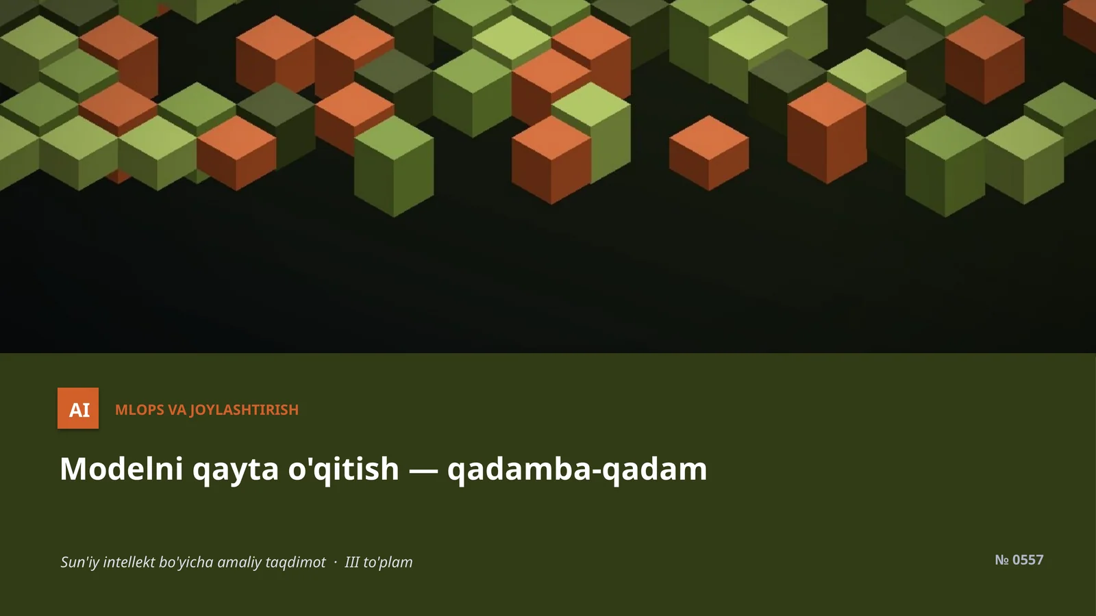 MLOps VA JOYLASHTIRISH