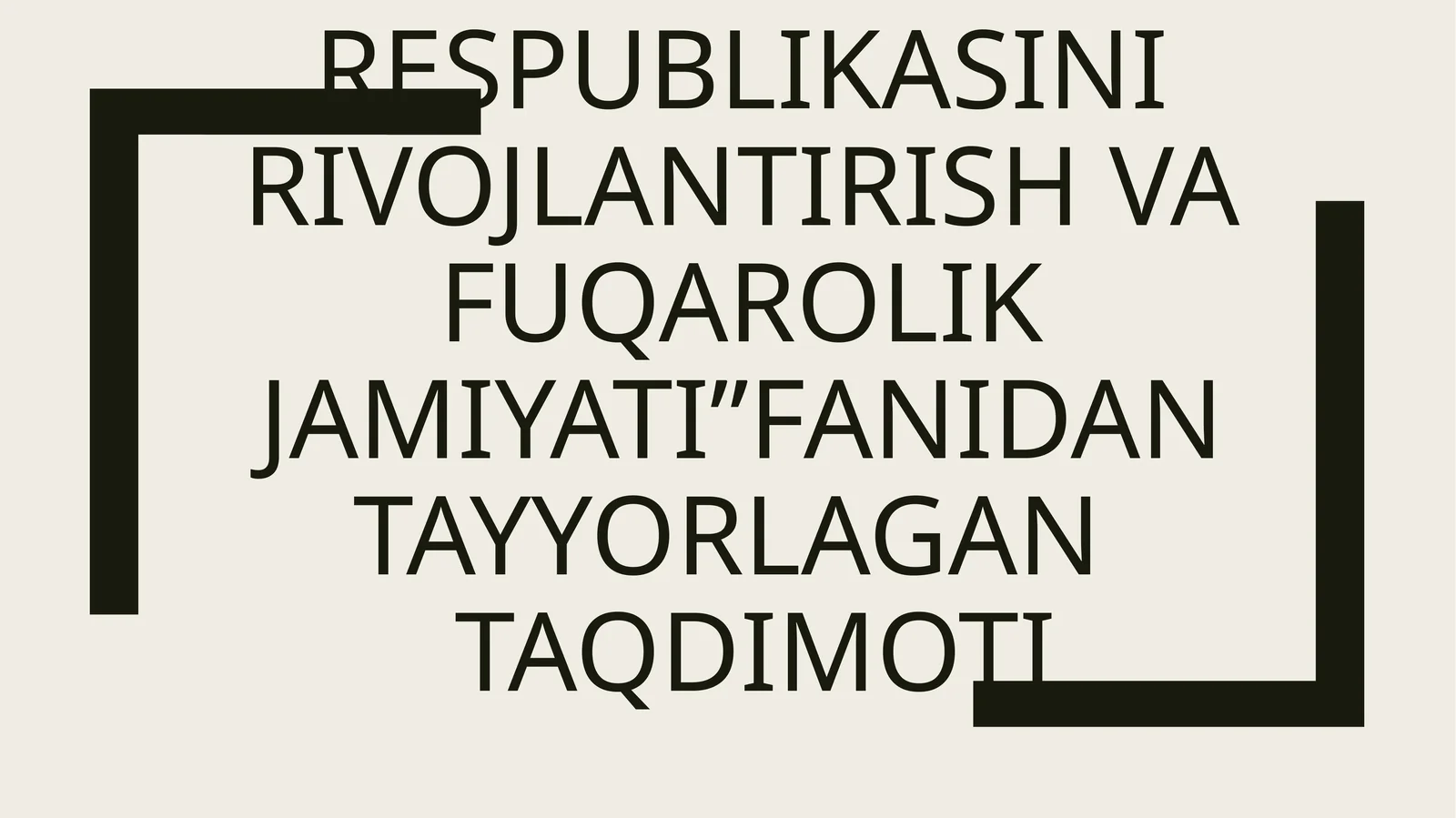 DAVOLASH ISHI FAKULIYATI 108-URUH toshboyeva masturaNING “O’ZBEKISTON RESPUBLIKASINI RIVOJLANTIRISH VA FUQAROLIK JAMIYATI”