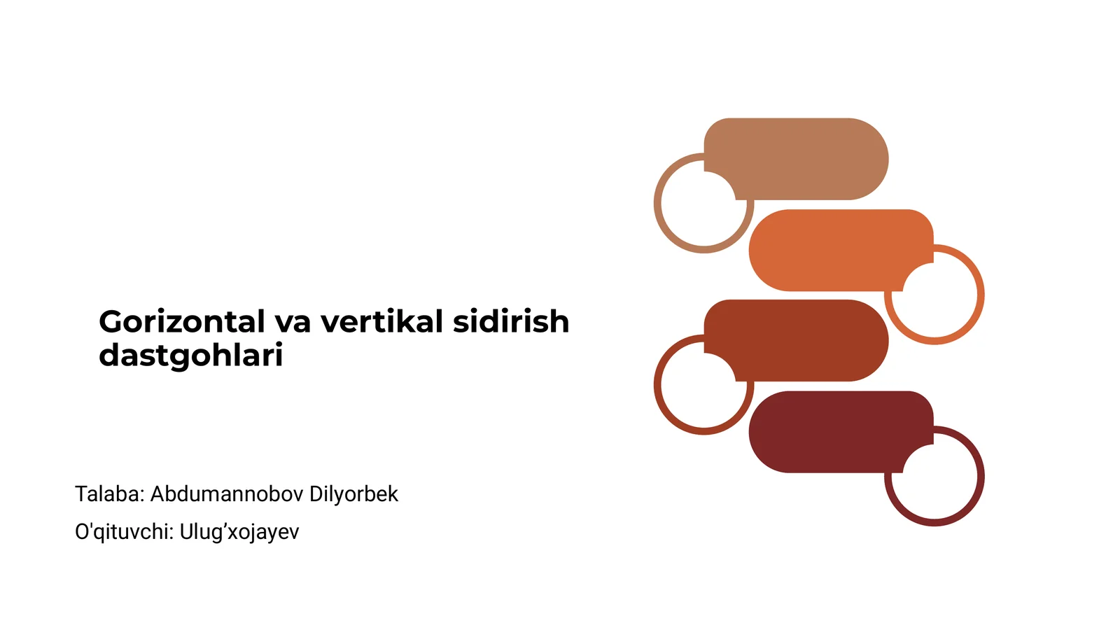 Gorizontal va vertikal sidirish dastgohlari