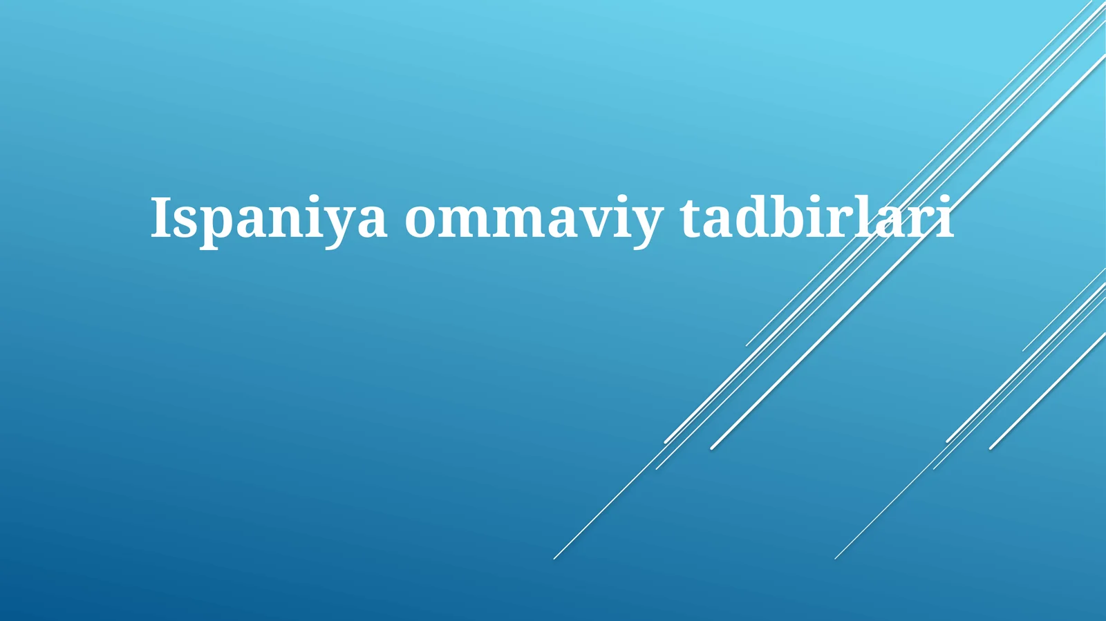 Ispaniyaommaviytadbirlari