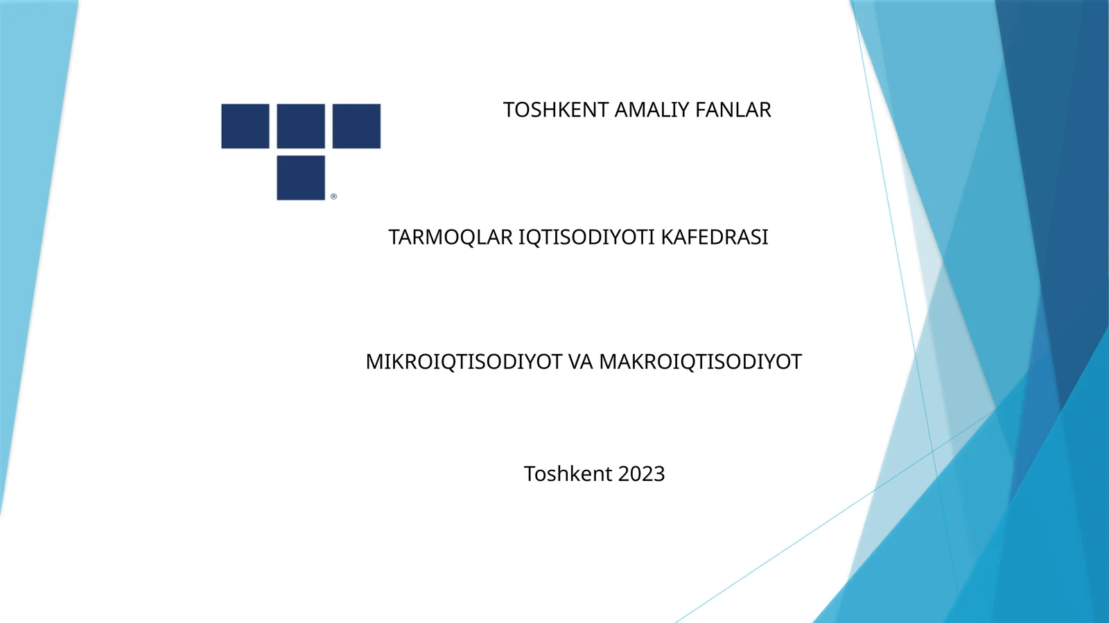 Микроиқтисодиёт ва макроиқтисодиёт