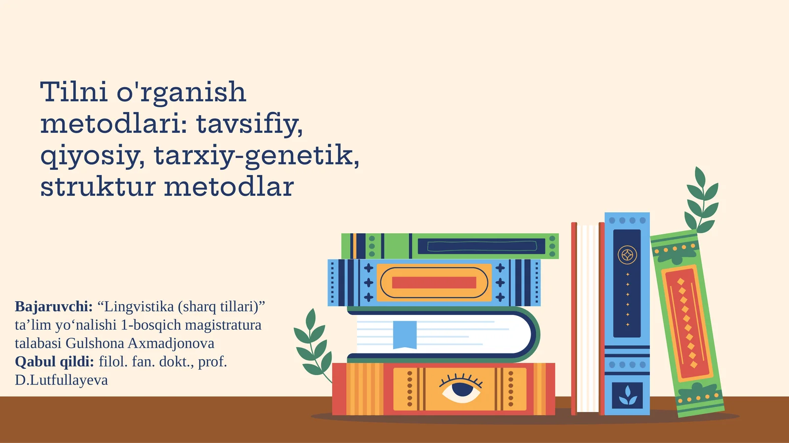 PPT Tilni o'rganish metodlari tavsifiy, qiyosiy, tarxiy-genetik, struktur metodlar