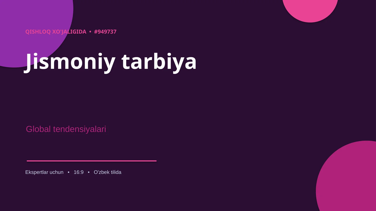 QISHLOQ XO'JALIGIDA • #949737