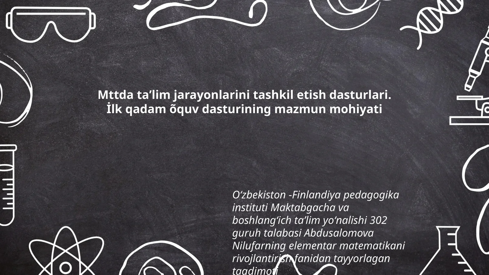Elementar matematika taqdimoti