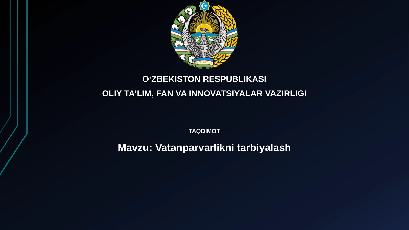 Vatanparvarlikni tarbiyalash