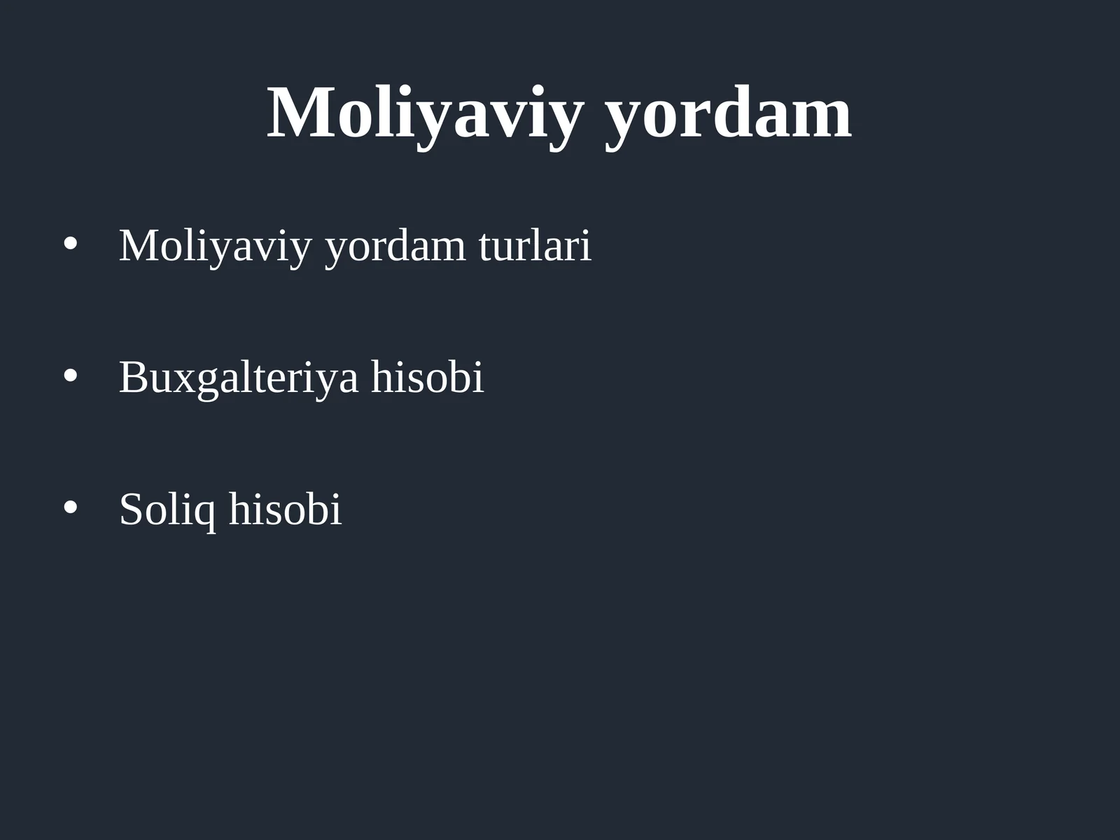 Moliyaviyyordam