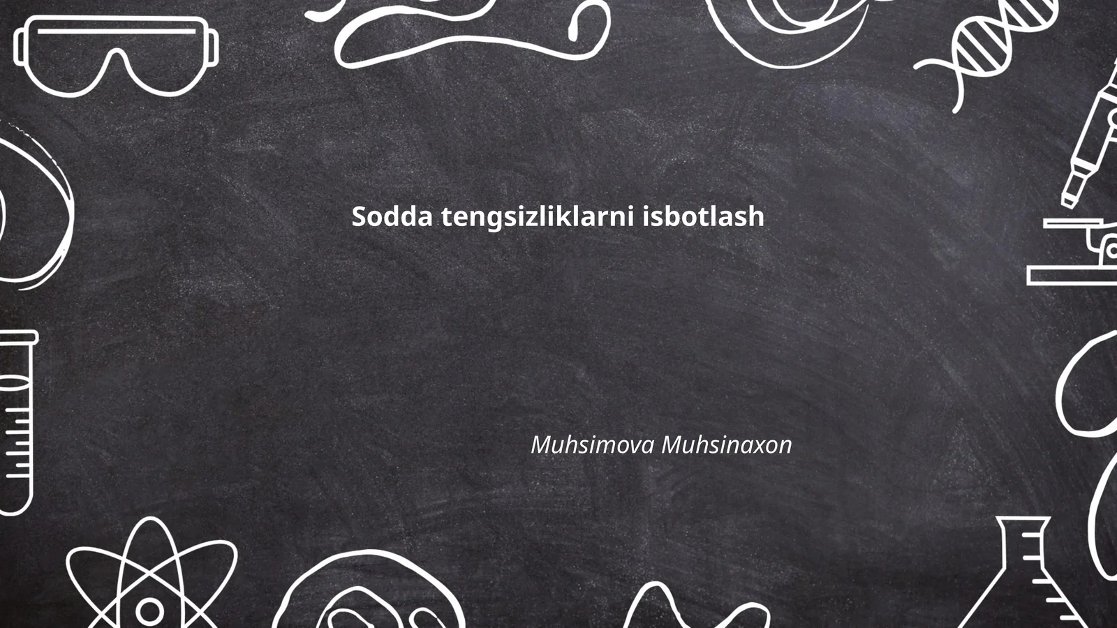 Sodda tengsizliklarni isbotlash