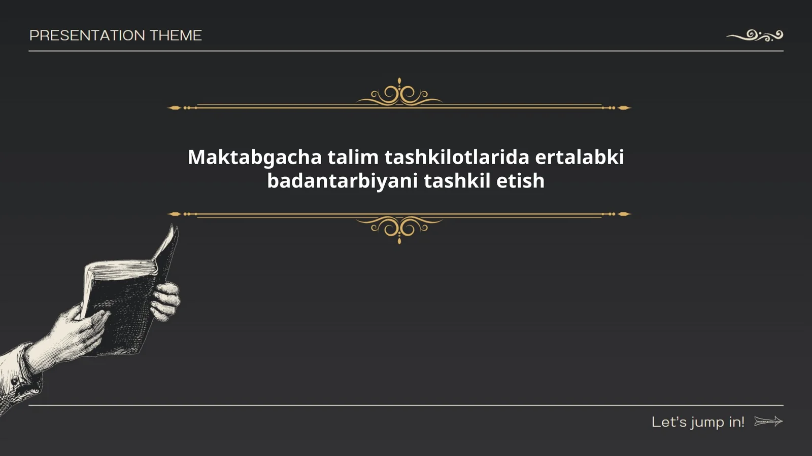 Ertalabki badantarbiyani tashkil etish