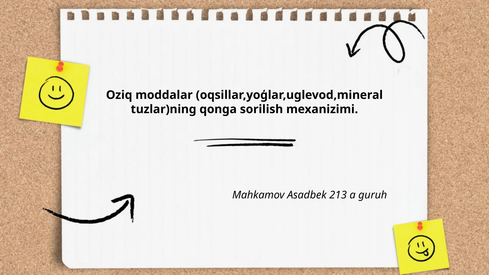 Oziq moddalar (oqsillar,yoģlar,uglevod,mineral tuzlar)ning qonga sorilish mexanizimi