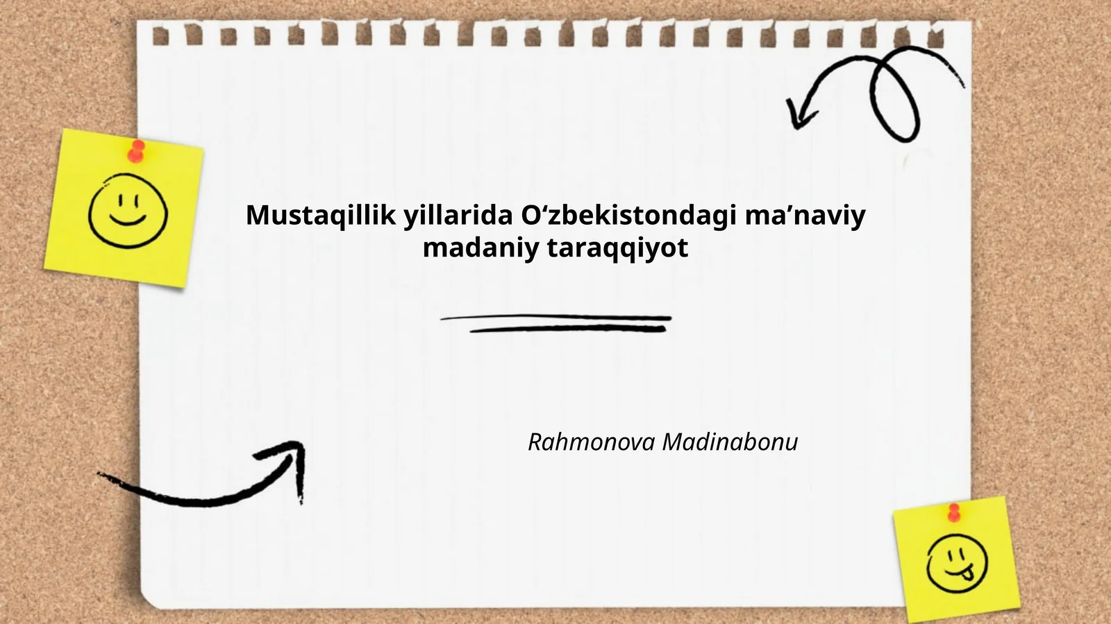 Mustaqillik yillarida Oʻzbekistondagi maʼnaviy madaniy taraqqiyot