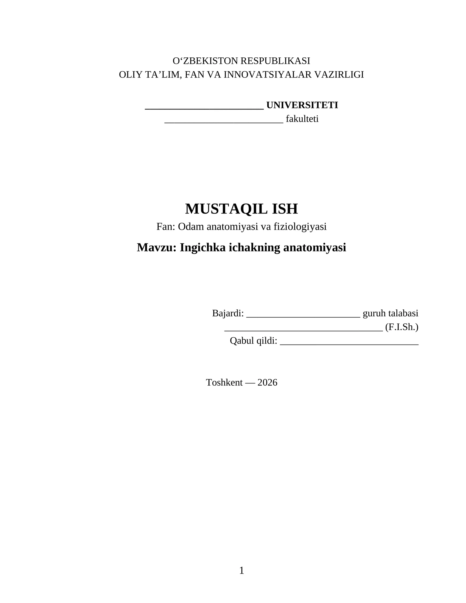 Ingichka ichakning anatomiyasi