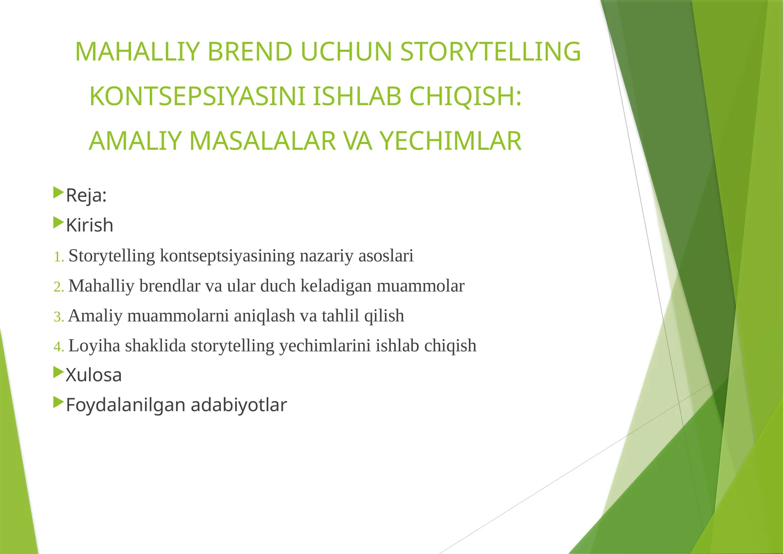MAHALLIY BRENDUCHUN STORYTELLING KONTSEPSIYASI