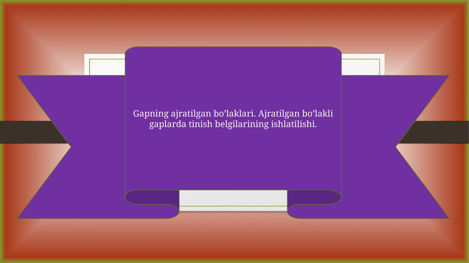 Gapning ajratilgan bo’laklari. Ajratilgan bo’lakli gaplarda tinish belgilarining ishlatilishi