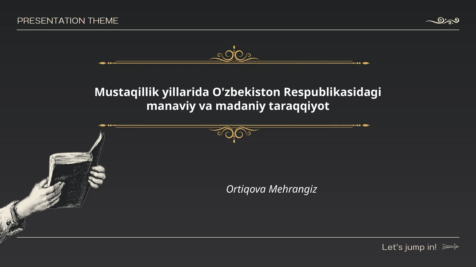 Mustaqillik yillarida O'zbekiston Respublikasidagi manaviy va madaniy taraqqiyot