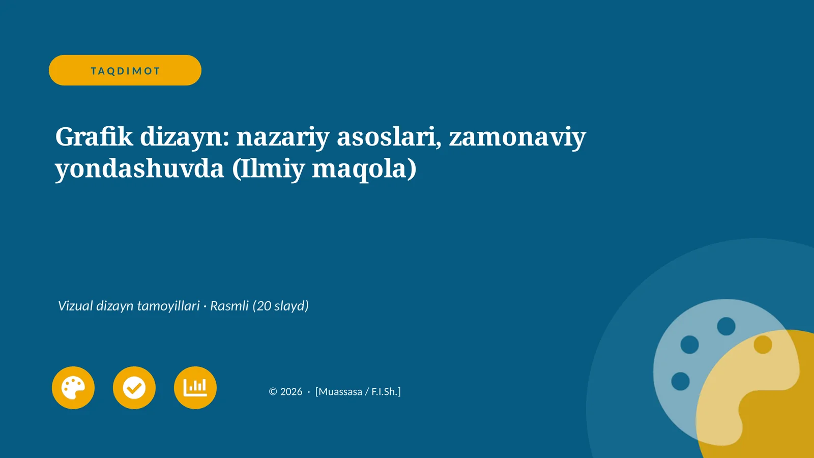 Grafik dizayn: nazariy asoslari, zamonaviy yondashuvda (Ilmiy maqola)