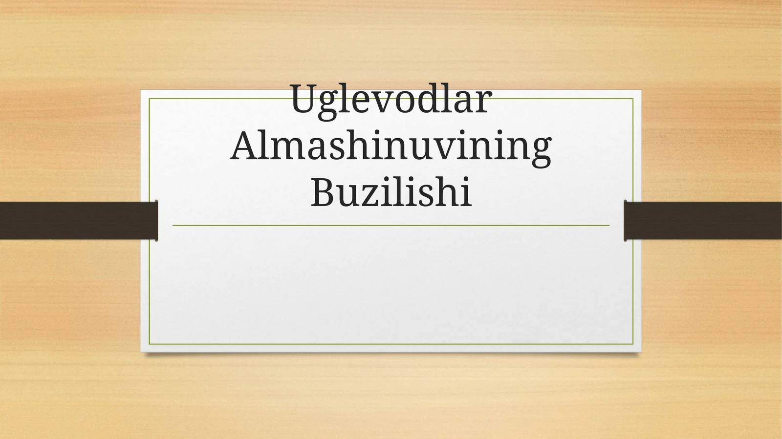 Uglevodlar Almashinuvi