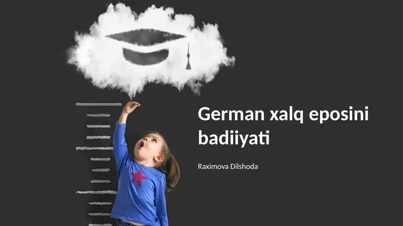 German xalq eposini badiiyati