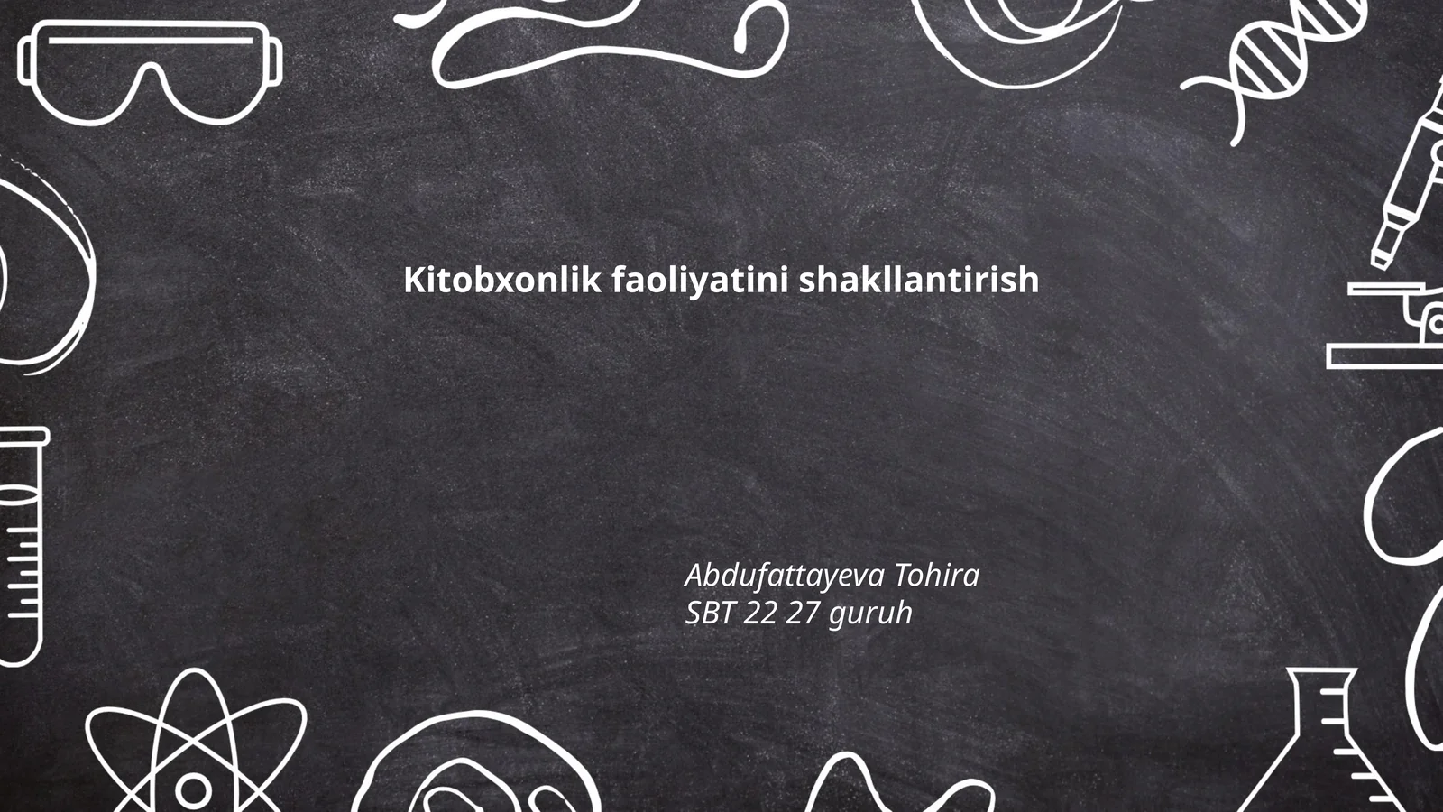Kitobxonlik faoliyatini shakllantirish