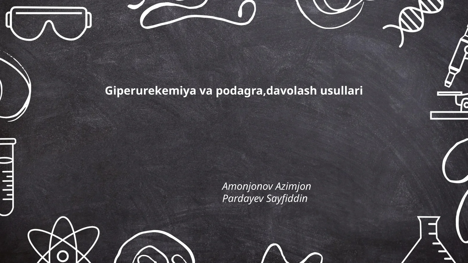 Giperurekemiya va podagra,davolash usullari