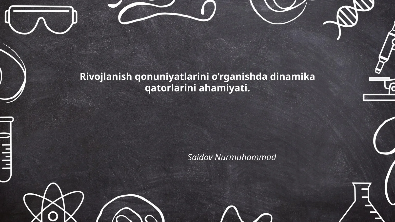 Rivojlanish qonuniyatlarini o’rganishda dinamika qatorlarini ahamiyati
