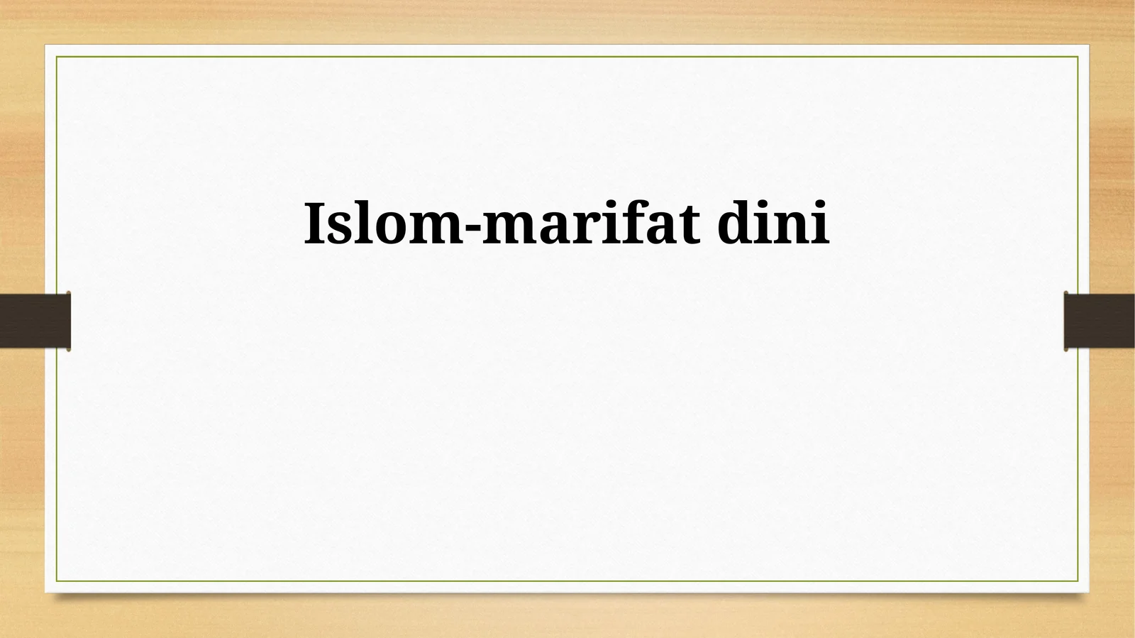 Islom-marifat dini