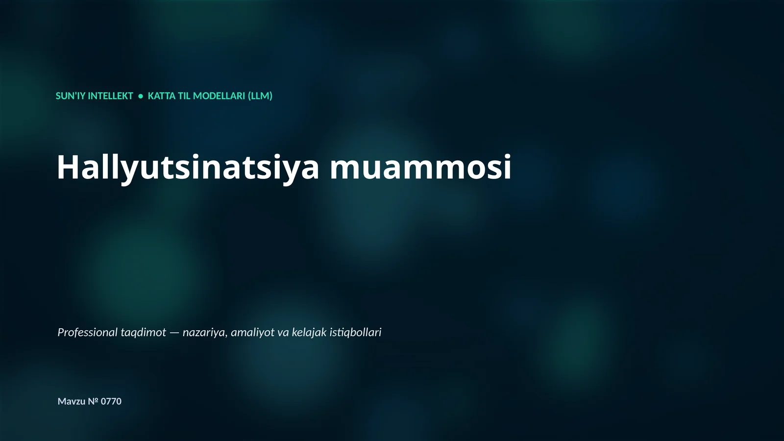 Katta Til Modellari (LLM)